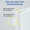 Avery 3" Heavy-Duty View 3 Ring Binders, One Touch Slant Rings, 700-Sheet Capacity, White, 4 Pack (79745)